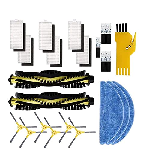 Piezas de repuesto para aspiradora Cepillo principal Robot Cepillo Lateral Filtro Mopa Kit de Paño para IKOHS NETBOT S15 Aspiradora Accesorios Filtros Reemplazo Nuevos Accesorios para Aspiradora