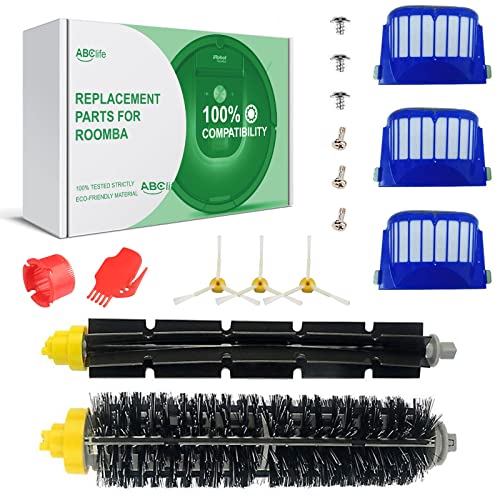 ABC life Kit Cepillos Repuestos de Accesorios Compatible con Aspiradoras iRobot Roomba Serie 600 605 610 615 616 620 625 630 631 632 639 650 651 660 670 680 681 691-15PCS