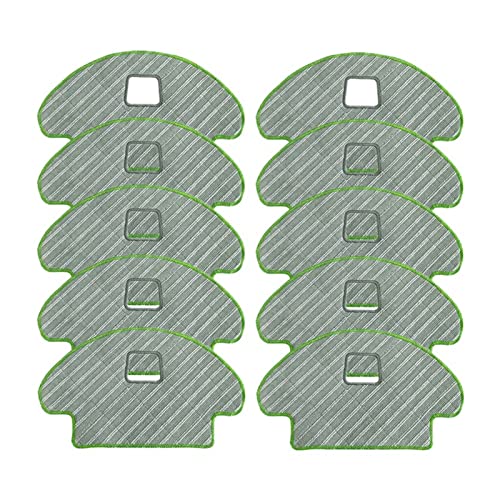 VIGANAN Piezas de aspiradora 10pcs MOP Pads Compatible con Ecovacs Deebot OZMO 610 930 Robot de aspiradora Robot Mop Rags Parts Paños MOP Vacuumas y Cuidado del Piso