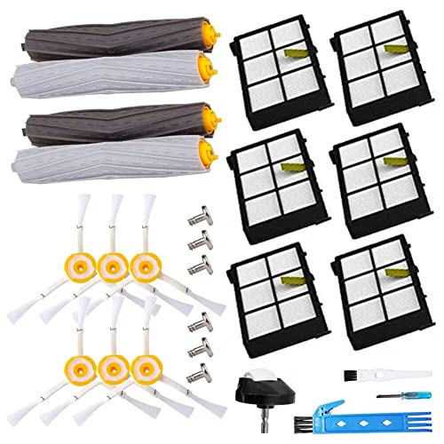 BSDY YQWRFEWYT Replacement Kit Accesorios para IRobot Roomba 800 805 860 861 870 871 880 885 890 900 960 980 Recambio de Filter