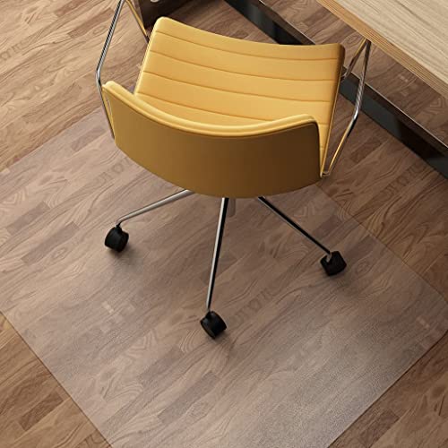 NATRKE Alfombrilla para Silla para Suelos Duros, Alfombrilla Grande para sillas de Escritorio 75 x 122 cm (2.5'x4 ') Estera para Silla de Oficina Hogar para Muebles Protector de Suelo de Madera