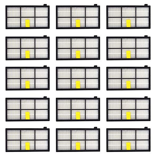 Neutop 15 filtros de repuesto para iRobot Roomba 800 y 900 Series 860 870 877 880 890 891 805 960 980 985 Aspiradoras Robot.