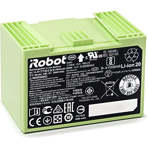 iRobot - Piezas auténticas - Batería de Ion Litio Roomba - Verde - Compatible con Roomba Series e/i