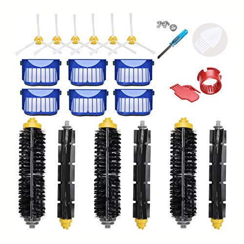 Loveco Kit de recambios Compatible con iRobot Roomba Seire 600 696 690 694 692 691 690 680 660 665 651 650 614 615 605 & Series 500 595 585 564 595 585 564 Robot Aspirador