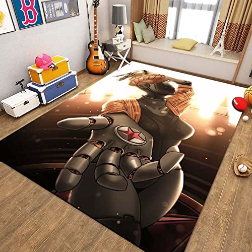 Robot 3D Visual Carpet, Alfombra De La Sala De Estar, Alfombra del Dormitorio M3S4784 140X200Cm