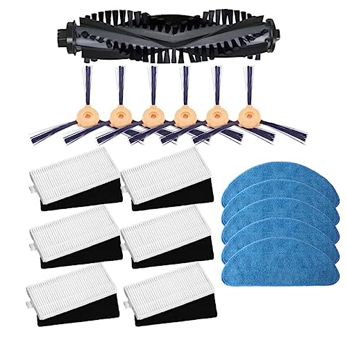 HASATI SHOP Piezas de Repuesto for Ecovacs Deebot 605 Robot Aspirador Cimpilador Principal Pincel Principal Filtro de Filtro Hepa Side Mops Kit de Accesorios Clean Herramientas (Color : Set 3)