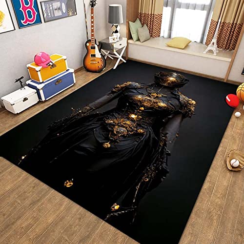 Robot 3D Visual Carpet, Alfombra De La Sala De Estar, Alfombra del Dormitorio M3S4747 150X180Cm